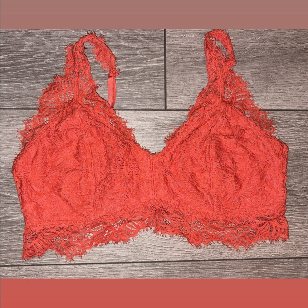 Mae Size XL Bralette Lace Wide Band Adjustable Straps Comfy Supportive